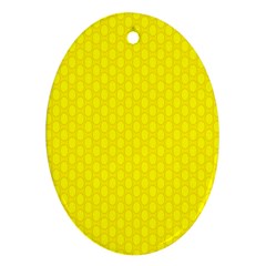 Soft Pattern Yellow Ornament (oval) by PatternFactory