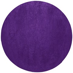 Leather Smooth 18-purple Wooden Puzzle Round by skindeep
