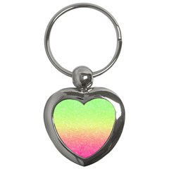 Ombre Glitter  Key Chain (heart) by Colorfulart23
