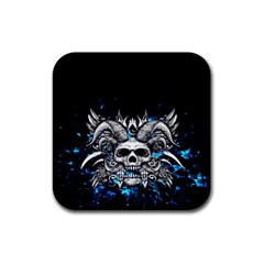 Skullart Rubber Coaster (square)  by Sparkle