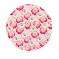 Pink And White Donuts Mini Round Pill Box by SychEva