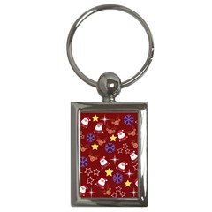 Santa Red Key Chain (rectangle) by InPlainSightStyle