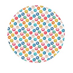 Multicolored Sweet Donuts Mini Round Pill Box by SychEva