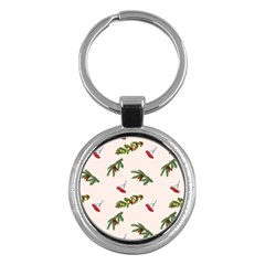 Rowan Branches And Spruce Branches Key Chain (round) by SychEva