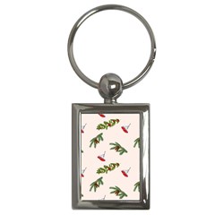 Rowan Branches And Spruce Branches Key Chain (rectangle) by SychEva