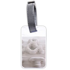 Illusion Waves Luggage Tag (one Side) by Sparkle