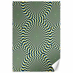 Illusion Waves Pattern Canvas 20  X 30  by Sparkle