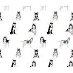 Husky Dogs Deluxe Canvas 14  x 11  (Stretched) 14  x 11  x 1.5  Stretched Canvas