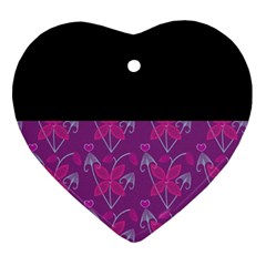 Floral Heart Ornament (two Sides) by Sparkle
