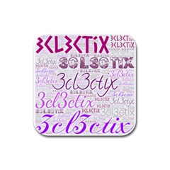 3cl3ctix Wordart Rubber Square Coaster (4 Pack) by 3cl3ctix