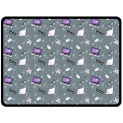 Office Works Fleece Blanket (large)  by SychEva