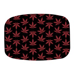 Weed Pattern Mini Square Pill Box by Valentinaart