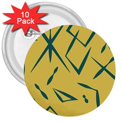 Abstract Pattern Geometric Backgrounds   3  Buttons (10 Pack)  by Eskimos