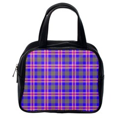 Tartan Purple Classic Handbag (one Side) by tartantotartanspink2