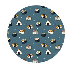 Sushi Pattern Mini Round Pill Box (pack Of 5) by Jancukart