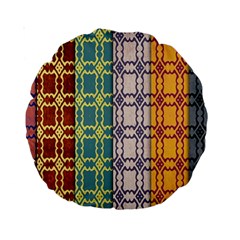 Grungy Vintage Patterns Standard 15  Premium Round Cushions by artworkshop