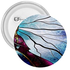 Anna Disney Frozen Stained Glass 3  Buttons by artworkshop