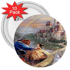 Beauty And The Beast Castle 3  Buttons (10 Pack)  by artworkshop