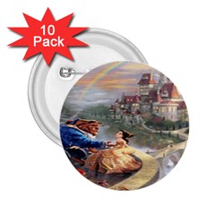 Beauty And The Beast Castle 2 25  Buttons (10 Pack)  by artworkshop