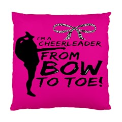 Bow To Toe Cheer Standard Cushion Case (one Side) by artworkshop