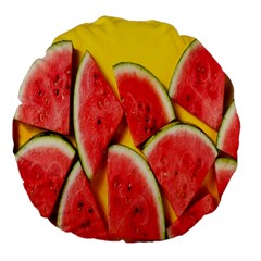 Watermelon Large 18  Premium Round Cushions by artworkshop