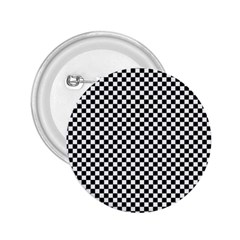 Black And White Checkerboard Background Board Checker 2 25  Buttons by Amaryn4rt