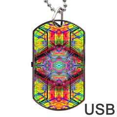Blast Off Dog Tag Usb Flash (one Side) by Thespacecampers