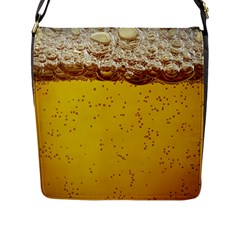 Beer-bubbles-jeremy-hudson Flap Closure Messenger Bag (l) by nate14shop