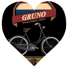 Gruno Bike 002 By Trijava Printing Wooden Puzzle Heart by nate14shop