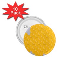Hexagons Yellow Honeycomb Hive Bee Hive Pattern 1 75  Buttons (10 Pack) by artworkshop