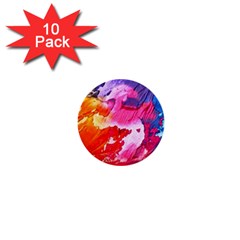 Colorful Painting 1  Mini Buttons (10 Pack)  by artworkshop