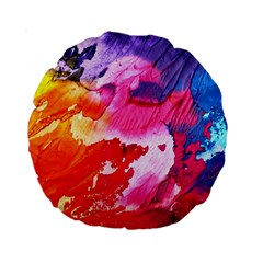 Colorful Painting Standard 15  Premium Round Cushions by artworkshop
