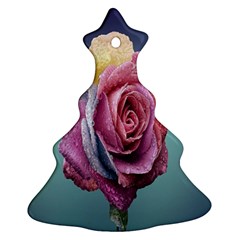 Rose Flower Love Romance Beautiful Christmas Tree Ornament (two Sides) by artworkshop