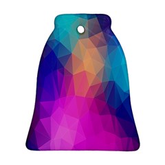 Triangles Polygon Color Bell Ornament (two Sides) by artworkshop