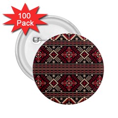 Ukrainian-folk-seamless-pattern-ornament 2 25  Buttons (100 Pack)  by Wegoenart