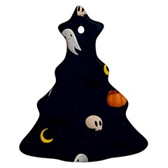 Halloween Christmas Tree Ornament (two Sides) by nate14shop