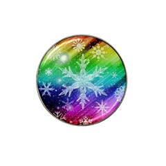 Christmas-snowflake-background Hat Clip Ball Marker (10 Pack) by Jancukart