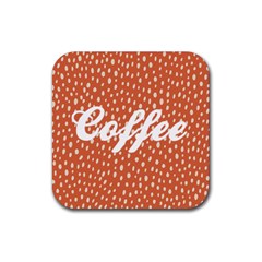 Tropical Polka Plants 1 Drink Coaster (square) by flowerland