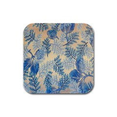 Fabric-b 001 Rubber Square Coaster (4 Pack) by nate14shop