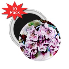 Watercolour-cherry-blossoms 2 25  Magnets (10 Pack)  by Jancukart