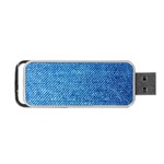 Jeans Blue  Portable USB Flash (Two Sides) Front