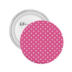 Polkadots-pink-white 2 25  Buttons by nate14shop