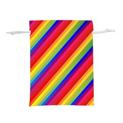 Rainbow-lines Lightweight Drawstring Pouch (m) by nate14shop