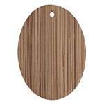 Background-wood Pattern Oval Ornament (Two Sides) Back