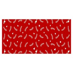 Christmas Pattern,love Red Banner And Sign 6  X 3  by nate14shop