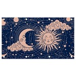 Crescent moon and sun Banner and Sign 7  x 4  Front