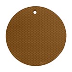 Template-wood Design Round Ornament (Two Sides) Back
