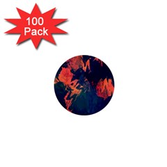 Background-abstrac Orange 1  Mini Buttons (100 Pack)  by nateshop