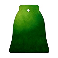 Light Green Abstract Bell Ornament (two Sides) by nateshop