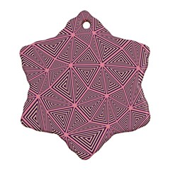 Triangle Ornament (snowflake) by nateshop